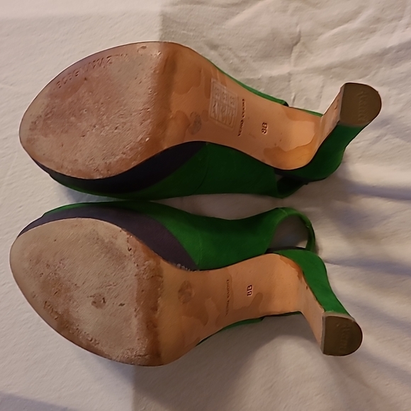 MA-MALI  Green suede sling - Picture 4 of 5